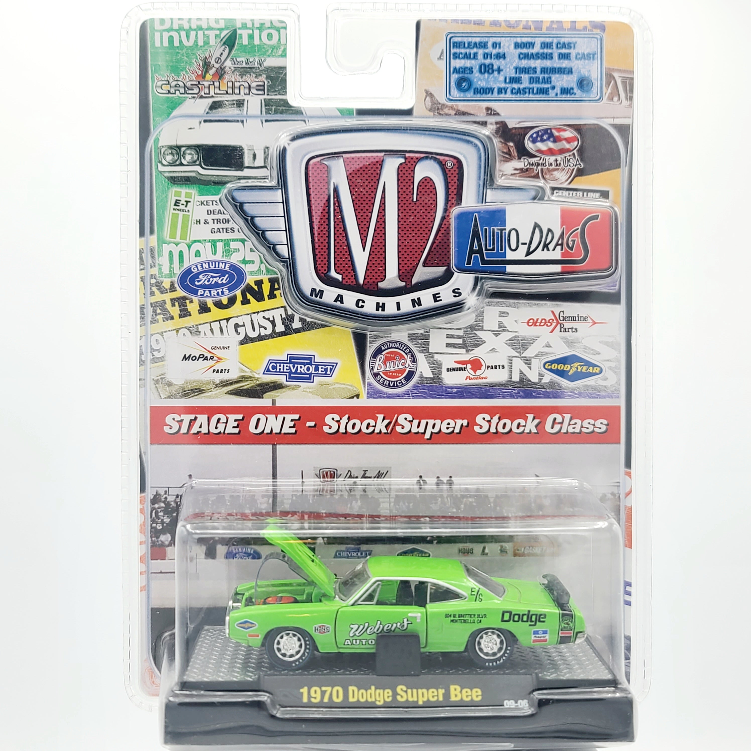 M2 Machines '70 Dodge Super Bee - 1:64, Super Stock Class (2009 Auto-Drags Rel. 01)